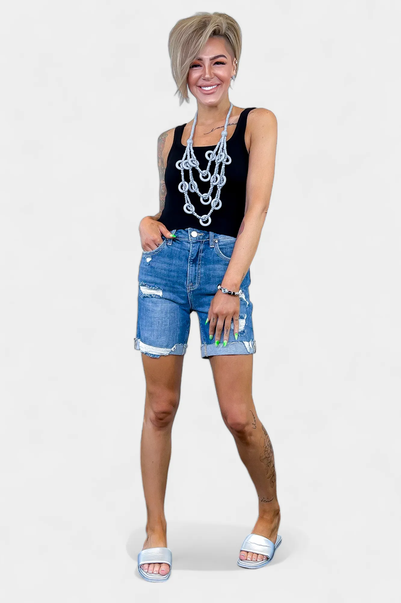 Risen RDS6047 Denim Shorts