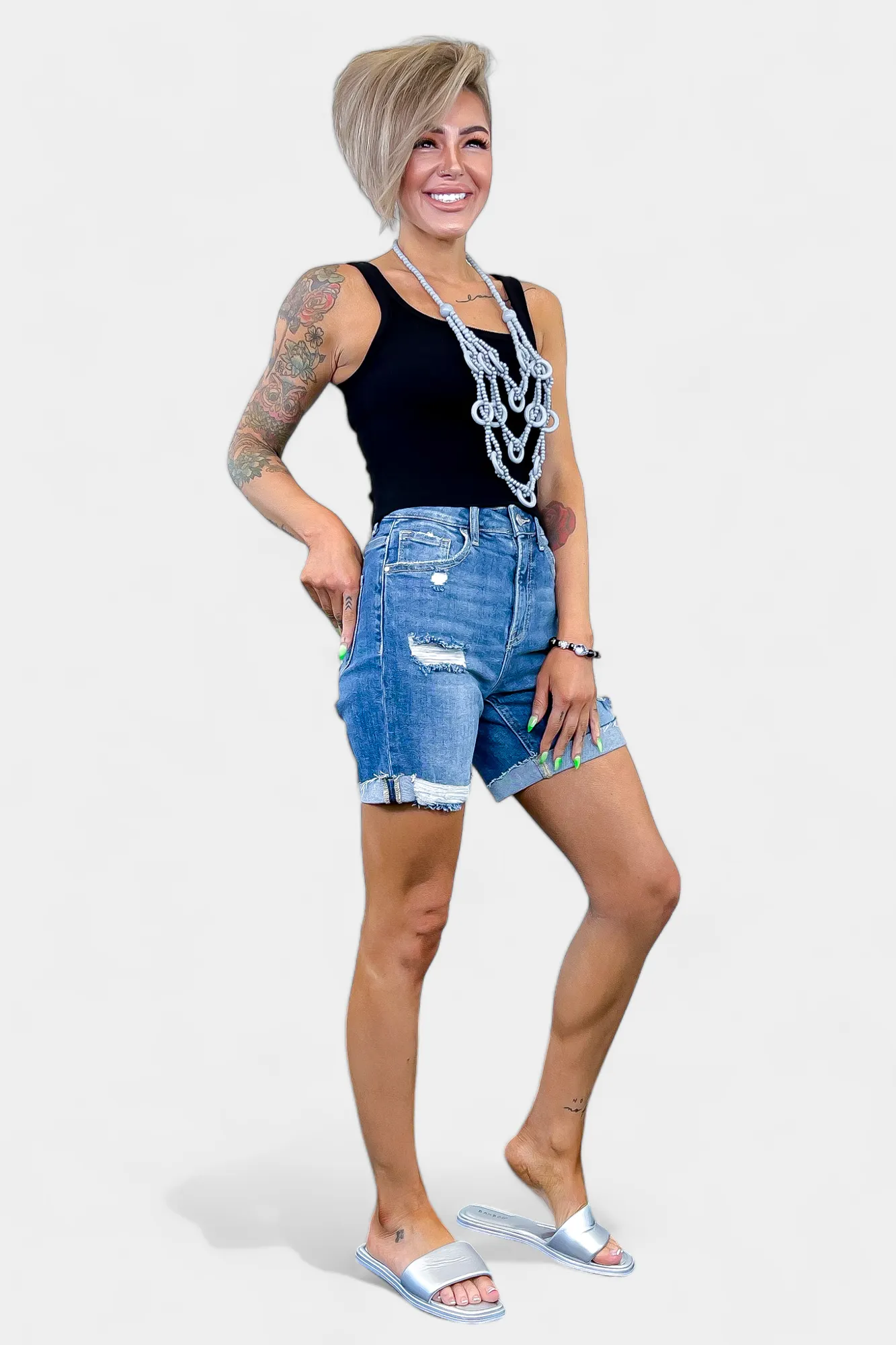 Risen RDS6047 Denim Shorts