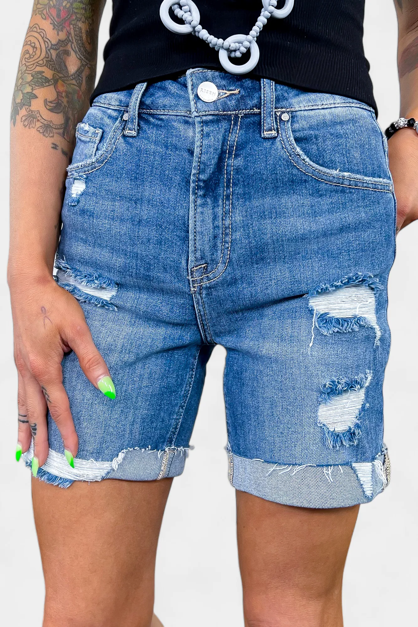 Risen RDS6047 Denim Shorts