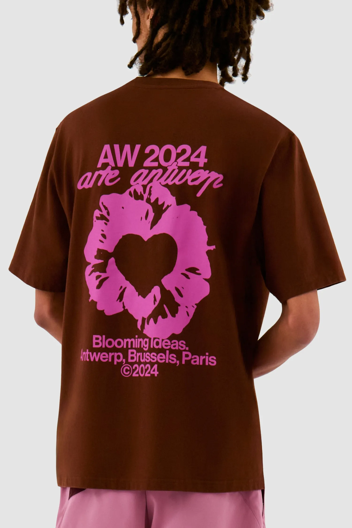 Rose T-shirt - Brown