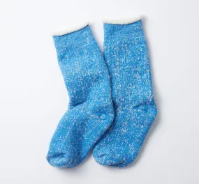 Rototo - Double Face Crew Socks - Blue