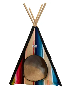 Saltillo Serape Tipi Casita- Tan