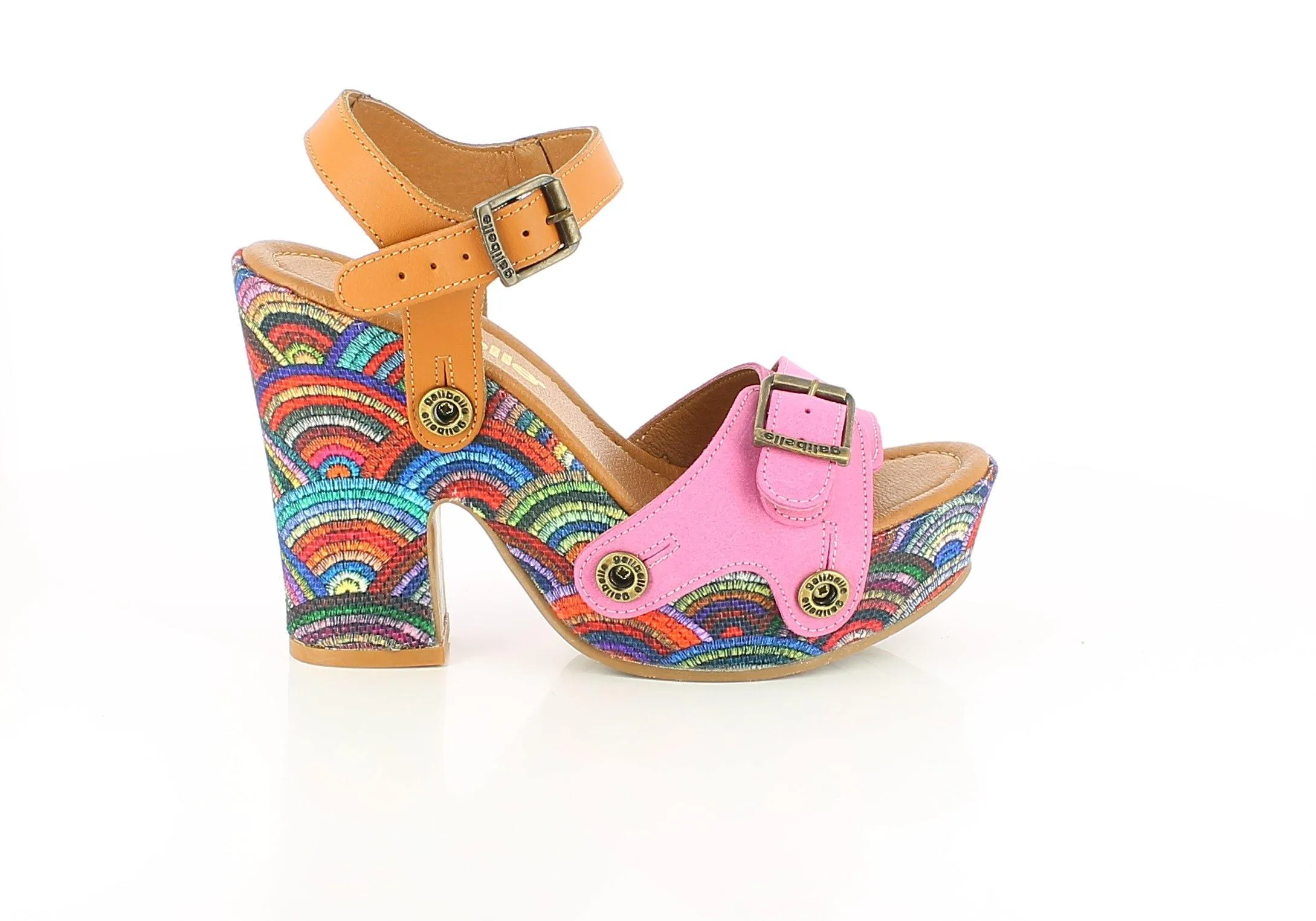 Sara Rainbow Pack - Camel, Aquamarine, Pink Straps