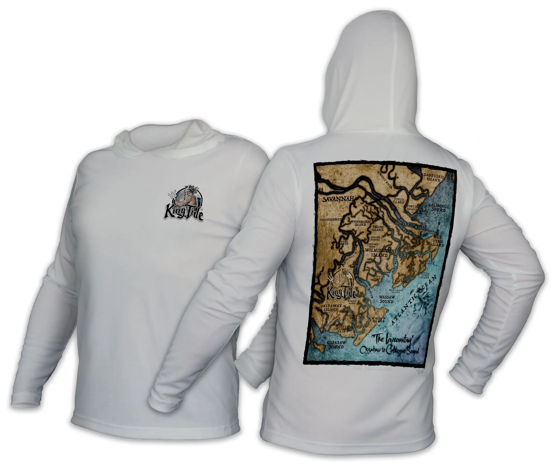 Savannah, GA / King Tide Classic Chart Hoodie