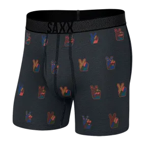 SAXX Men's Roast Master Mid-Weight Boxer Brief Underwear - Eco Peace Navy