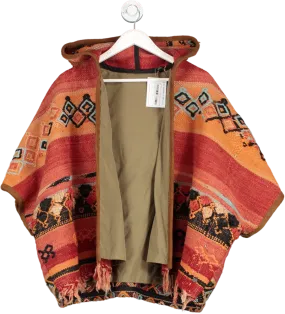 Scotch & Soda Red Aztec Ethnic Hand Made Jacket One Size