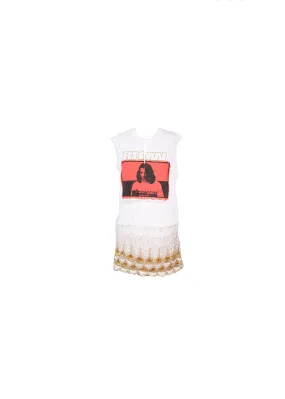 Sequin Tee Johnny Dress