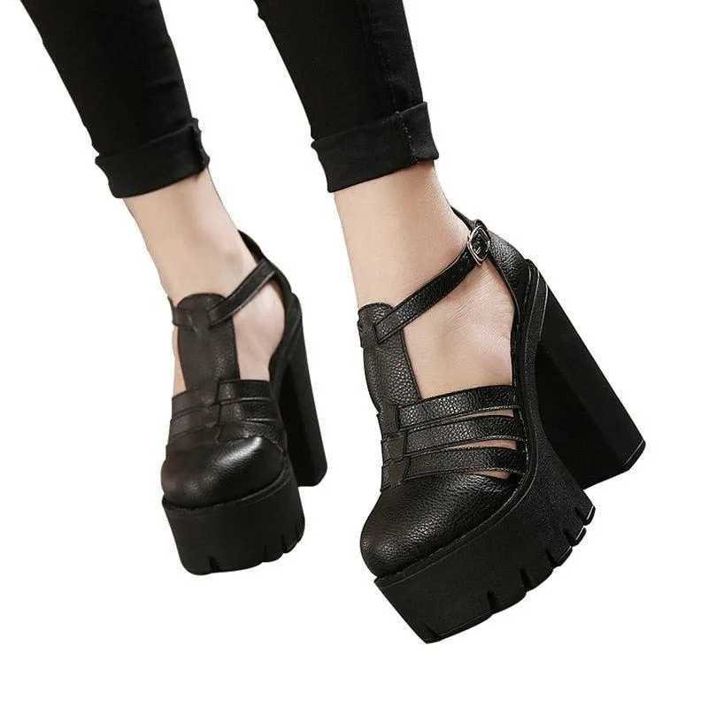 Platform Roman Ankle Sandals