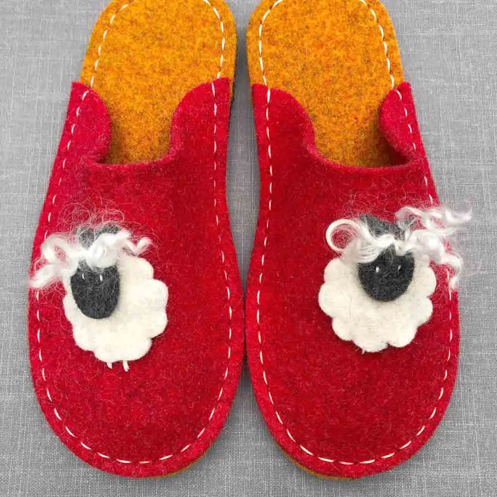 Sheepy Felt Slipper Kit