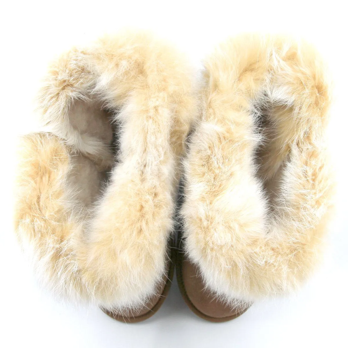 Short Button Fur UGG Boots