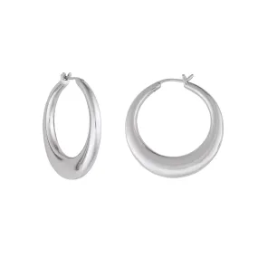 SIENNA HOOPS SILVER