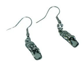 Silver Flip Flop Earrings | A Stylish and Fun Way to Add a Touch of Summer to Your Outfit