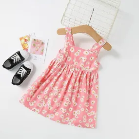 Sleeveless Floral Girls Dresses