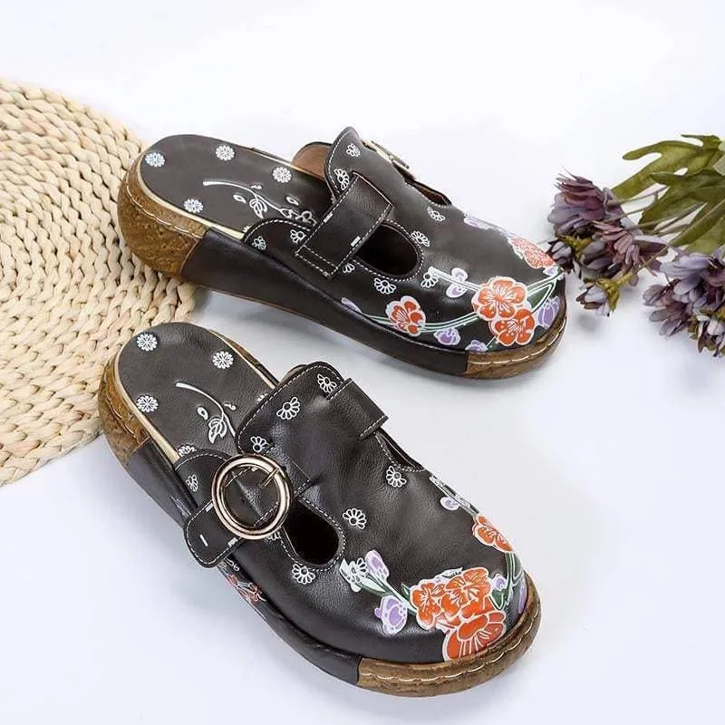 Soft Daily Print Platform Sandals