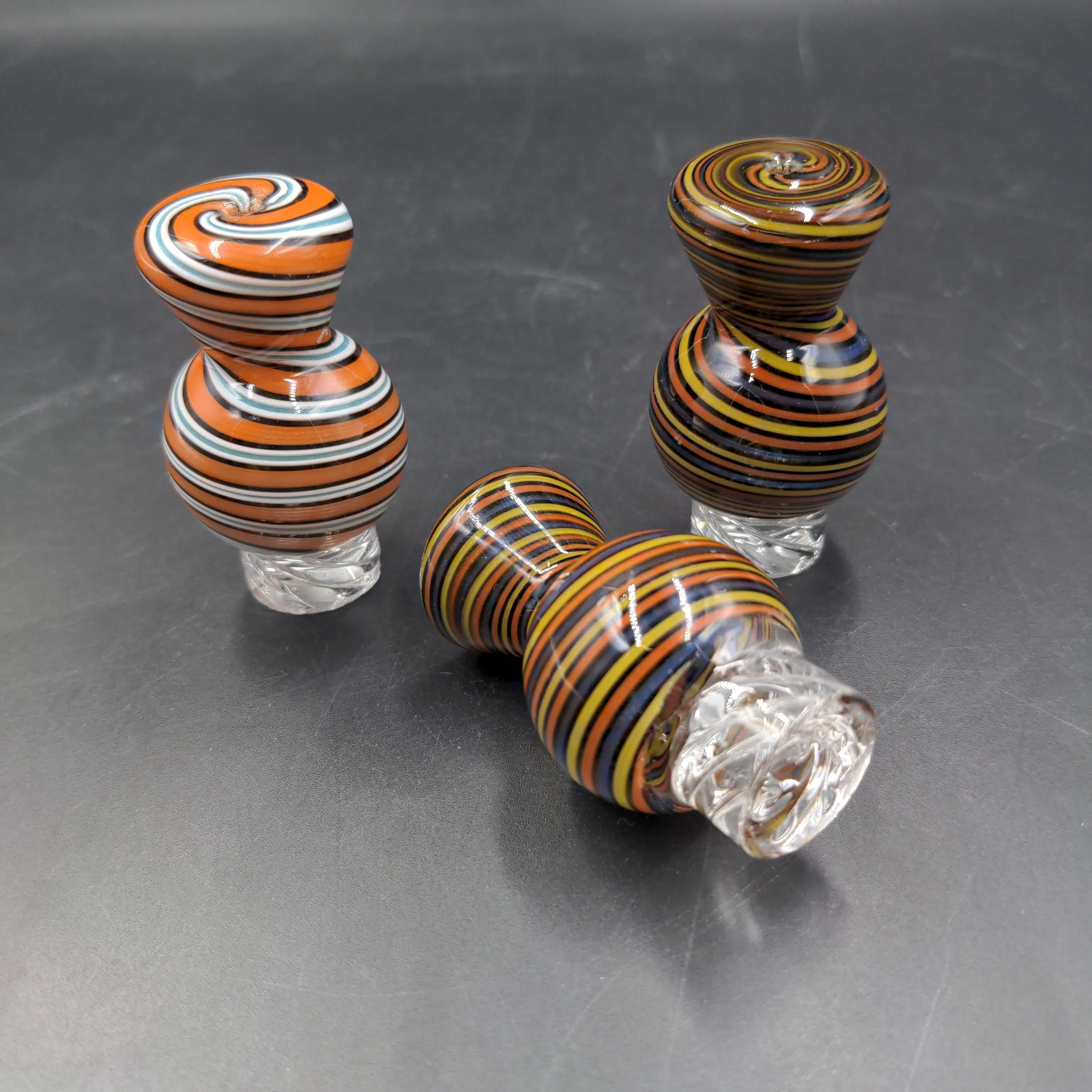 Spiral Candy Stripe Vortex Ball Carb Cap | 29mm