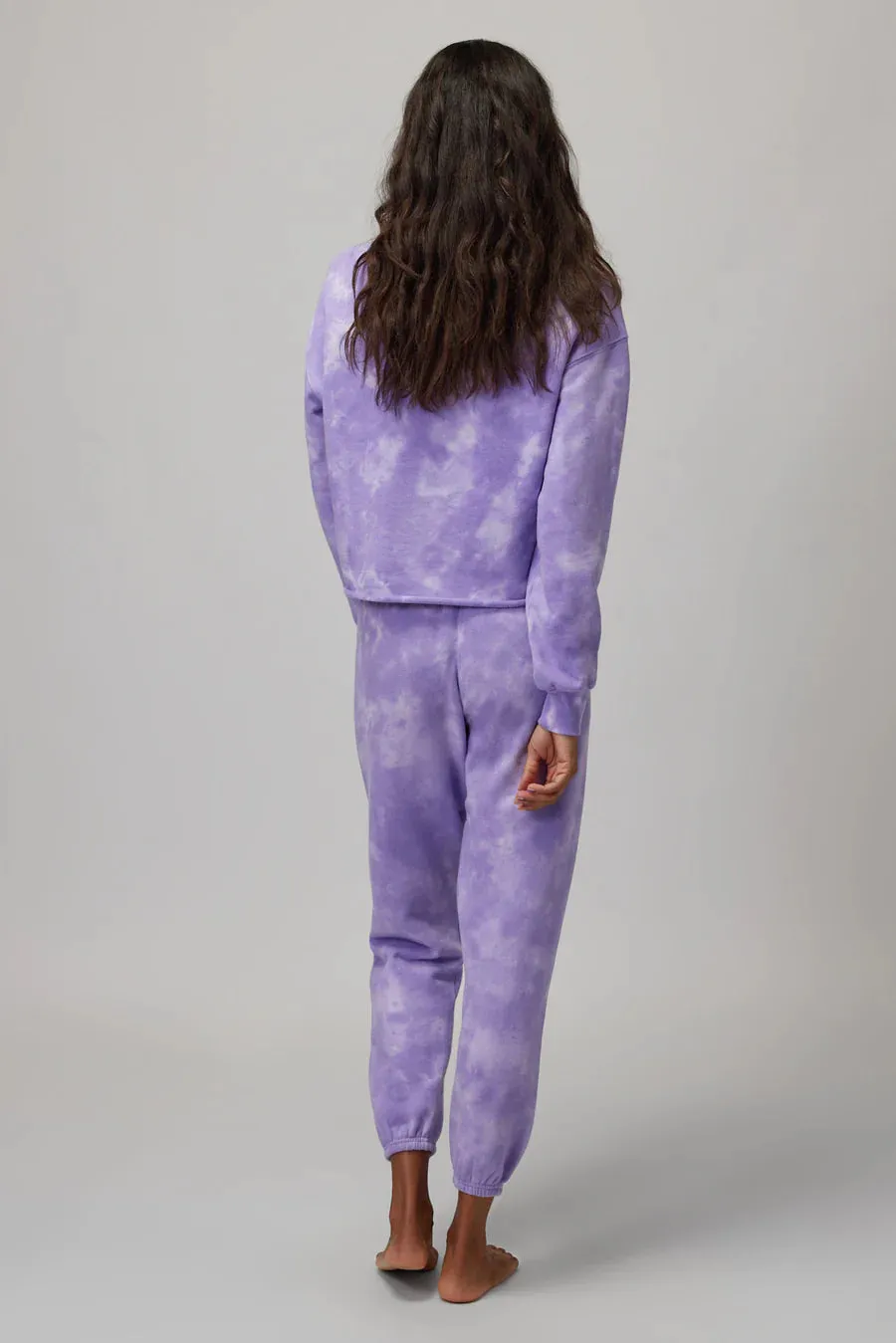 Spiritual Gangster Crystal Dye Terry Boyfriend Sweatpant