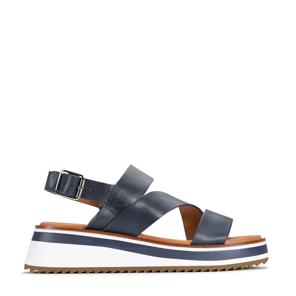 Sports Leather Sling Back Sandals