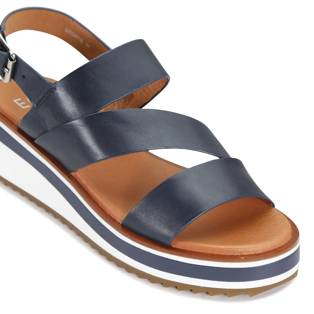 Sports Leather Sling Back Sandals