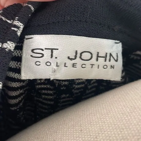 St JohnBlack White Print Jacket