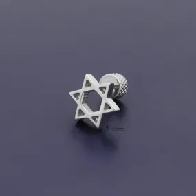 Star of David Fake Plug Earring