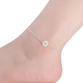 Sterling Silver Chain Pearls Anklets For Women