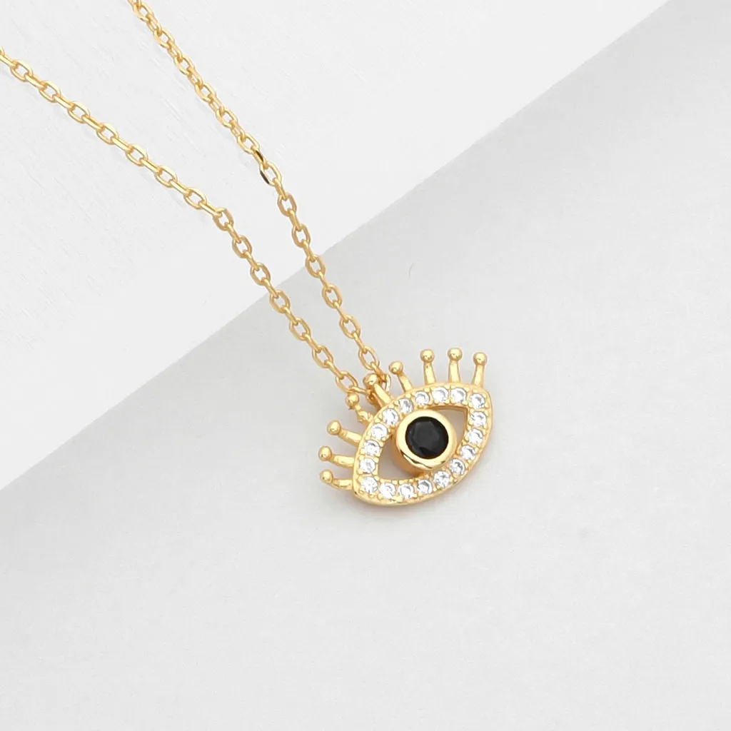 Sterling Silver Evil Eye Necklace