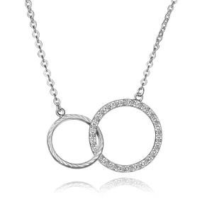 Sterling Silver Mother Daughter Necklace