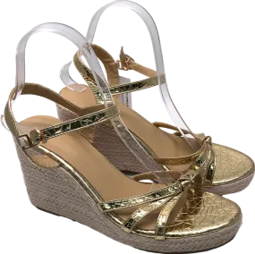 Strappy Metallic Wedge Sandals UK 5 EU 38 👠