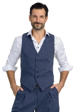 Striped Blue Men's Tango Vest