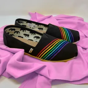 Striped Rainbow Shoes