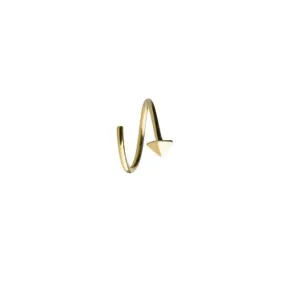 Stud Twirl Earring, Gold