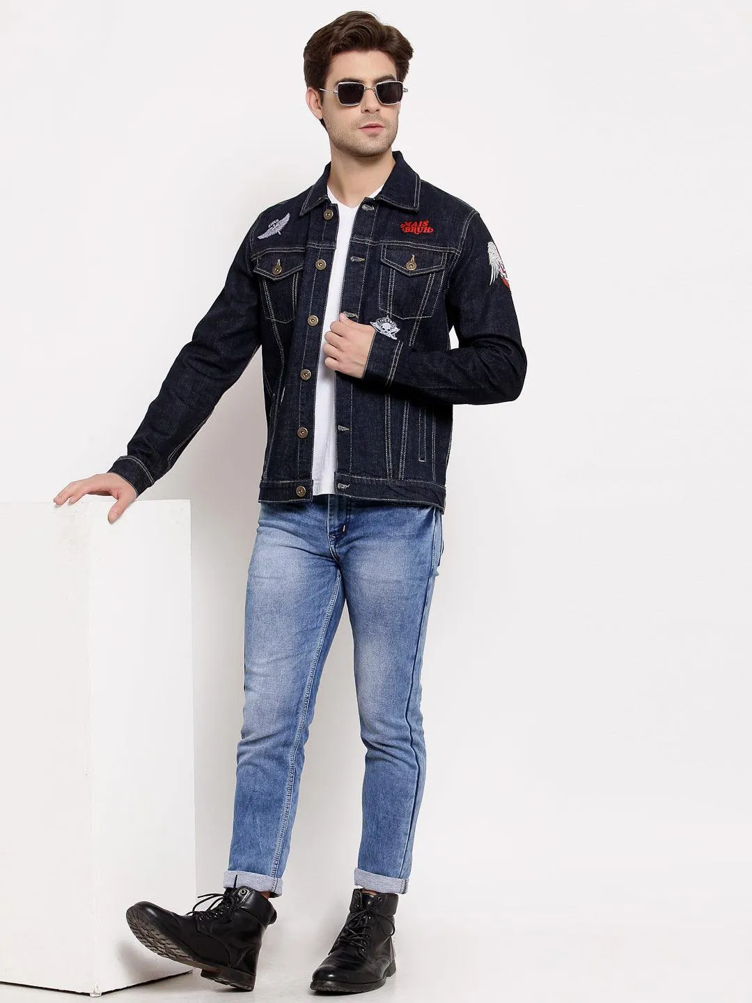 Style Quotient Mens Solid Denim Jackets all