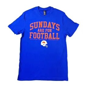 Sundays Are For Football Royal Blue Tee