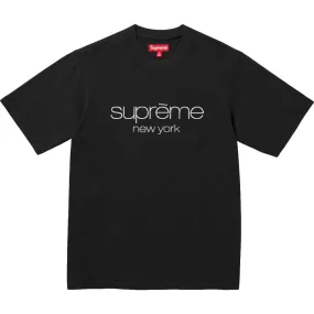 SUPREME CLASSIC LOGO SS TOP-BLACK