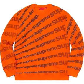 Supreme Radial Crewneck (Orange)