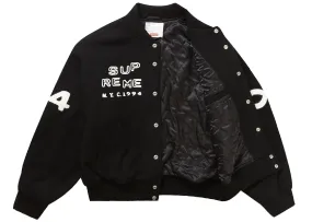 Supreme Tourist Varsity Jacket Black