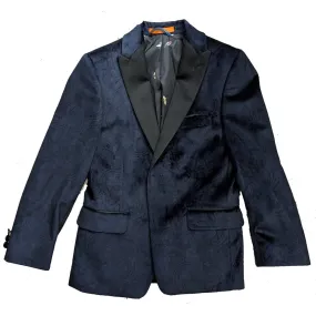 Tallia Boys Navy Paisley Sports Jacket_ U0040