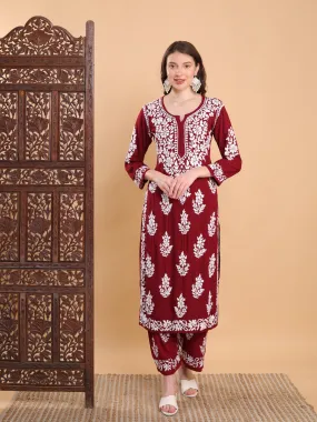 Tarana Premium Chikankari Kurti Pallazo Set