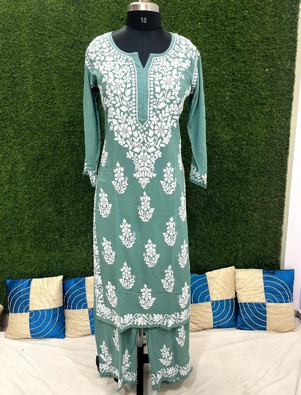 Tarana Premium Chikankari Kurti Pallazo Set