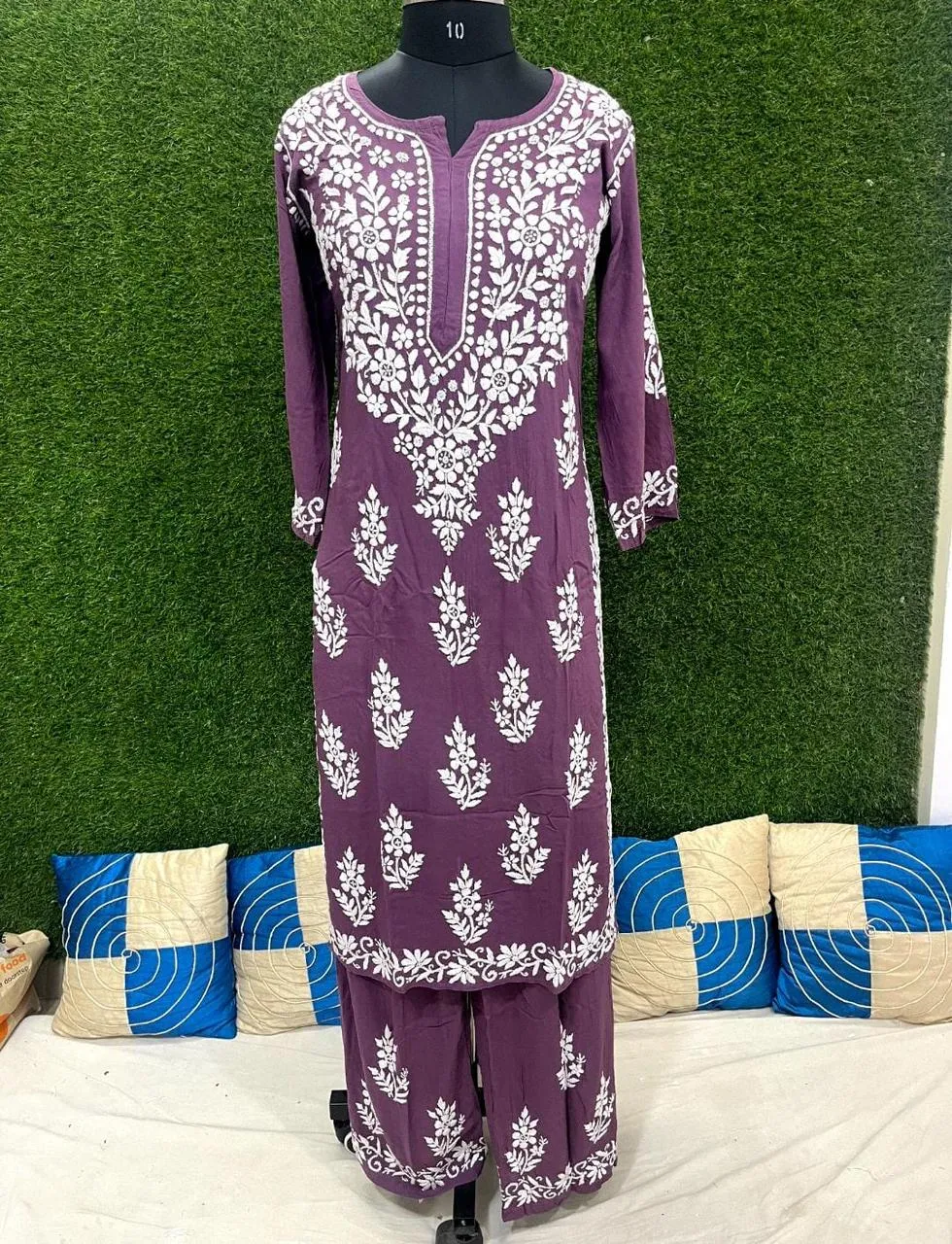 Tarana Premium Chikankari Kurti Pallazo Set