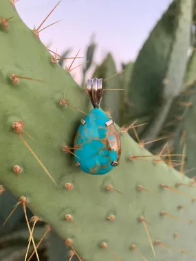 Teardrop Turquoise Pendant necklace