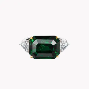 The Aster Green Sapphire Ring