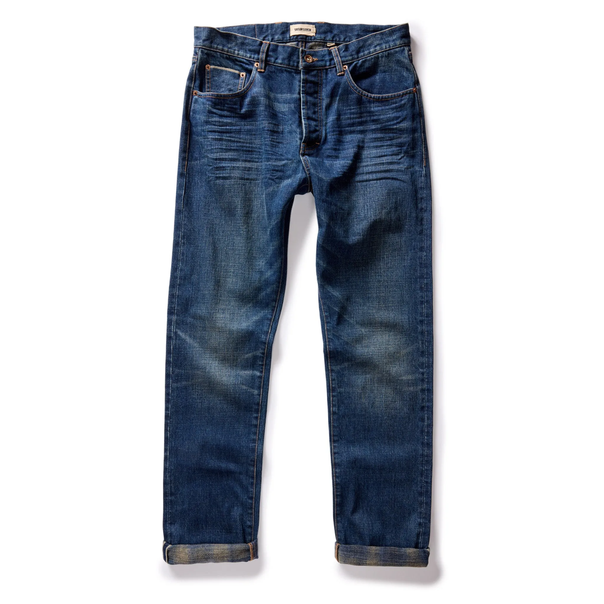 The Democratic Brushed Back Jean in Collins Resin Wash Selvage Denim