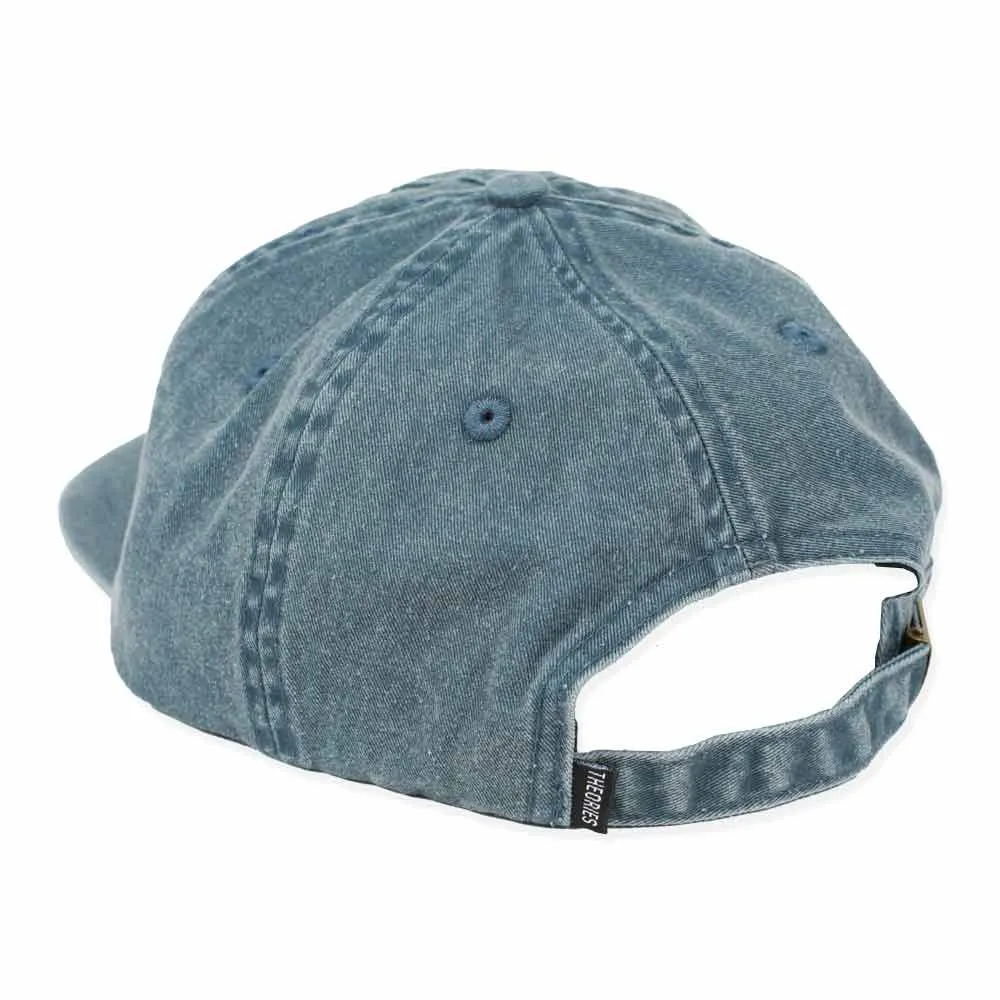 Theories Scribble Strapback Denim Hat Indigo