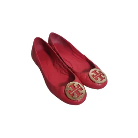 Tory Burch Red Quilted REVA Ballet Flats | Pre Loved |