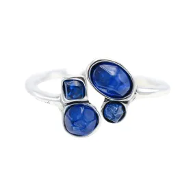 TRA-LA-RA BLUE FLOR CUFF BRACELET