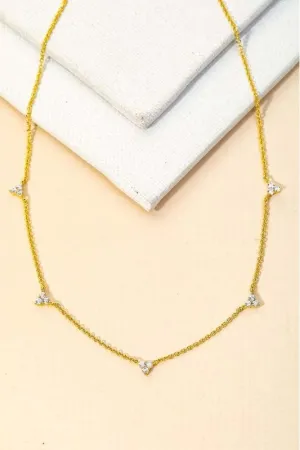 Triangle Stud Necklace