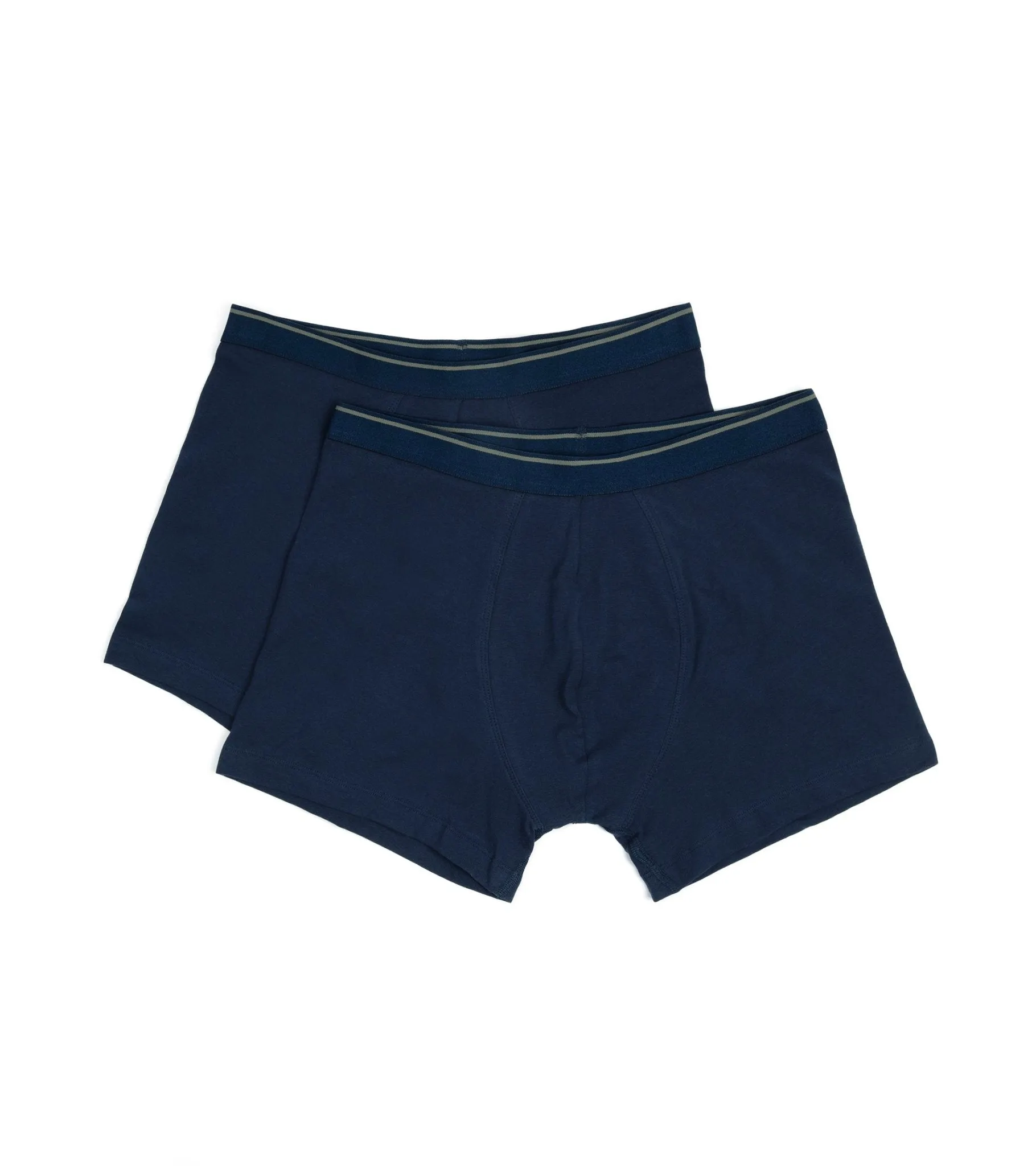 Trunk 2 Pack Organic Cotton Boxer Briefs: Navy