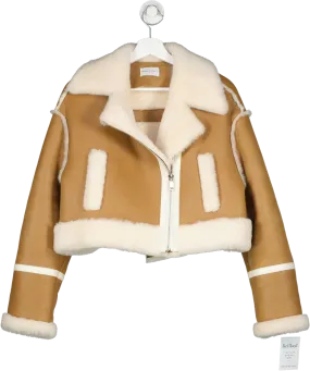 Twenty Fall Brown Shearling Jacket UK L