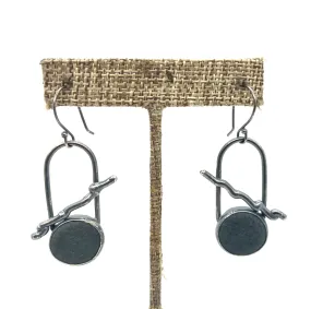 Twig and Rock Earrings